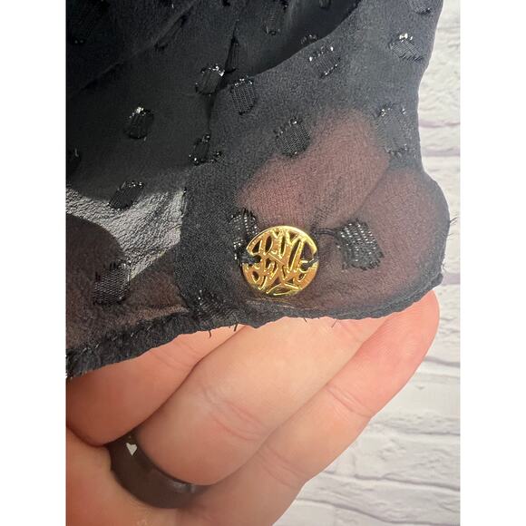 Lilly Pulitzer Womens XS Preppy Glam Party Holiday Florin Silk Metallic Dot Tank - Picture 6 of 11